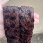 E|N Expressions NYC | Chocolate Brown Faux Fur Leopard Tote Bag Photo 3