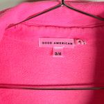 Good American Hot Pink Button Front Shacket Overshirt Jacket Photo 5