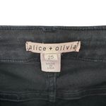 Alice + Olivia Black Stretch Denim Low Rise Skinny Jeans Size 25 Photo 5