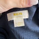 Anthropologie Maeve Jacqueline Jacquard satin leopard print wide leg jumpsuit size xsmall blue Photo 1