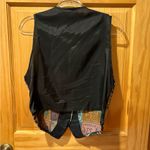Mirrors Brand Vintage Tapestry Vest women’s Blue Size L Photo 1