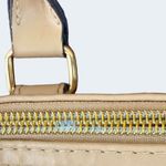 Victoria's Secret Angel Blush Pink Structured Satchel Bag Y2K 2000s Tan Trim Gold Hardware Photo 4