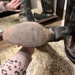 Dan Post  Tall Bronze Snip Toe Studded Brown Heeled Boots 9.5 Photo 2