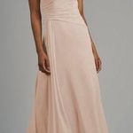 Jasmine B2 Poly Chiffon Long Bridesmaid Dress One-Shoulder Neckline size 14 n Photo 0