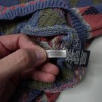 American Living 90s Vibrant Knit‎ Granny Sweater Nordic Aztec Geometric Boho Cabin Cottage Fun M Photo 5