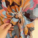 Diane Von Furstenberg  Dress Short Sleeve Crew Neck Pullover Silk Size 6 Boho Photo 5