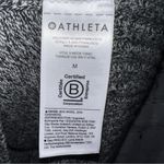 Athleta Vital V-Neck Tunic Oversized Black Marled Sweater Cashmere Wool Blend Photo 5