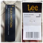 Lee  New Pants Flex Motion Straight Leg Mid Rise Khaki Tan Women’s Size 18 Short Photo 9
