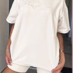 Oh Polly Oversized T-Shirt  In Cream Photo 0