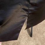 JJ's House J.J’s House| Black  Sheath V-Neck Knee-Length Satin Dress with crystal brooch. Photo 8