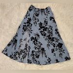 Reformation NWOT  Zoe Side Slit Midi Skirt Beatriz Blue Black Floral French Sz 2 Photo 4
