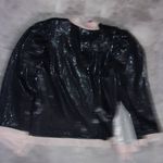 5/48 bling cover up/ shirt/ jacket/coat silver black pink jacket coat Small Photo 2