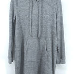 Jane and Delancey Jane and Delancey Gray Ribbed Knit Long Sleeve Hoodie Sweater Dress Medium Photo 0