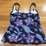 Lands' End Lands’ End women’s paisley tankini swim top size 6P. Photo 3