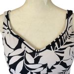 Jantzen women's size 10 black and white tropical print lightly padded tankini Photo 4