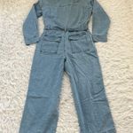 Oat New York Women’s long sleeve denim Jumpsuit in light blue size XS Photo 9