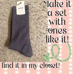 Aerie Dark Green Glitter Sparkle Christmas Holiday Crew Socks Photo 4