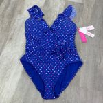 Lilly Pulitzer NEW  Delphie One Piece Swimsuit Borealis Blue Lilly Squared US 14 Photo 2