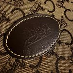 CELINE Vintage  Macadam Canvas Pouch Photo 1