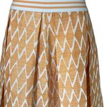 Jijil Orange Patterned Aline Women's Skirt Size 6 Photo 3