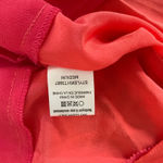 Greylin Silk Racerback Blouse Medium Coral Pleated Layered Lightweight Resortwear Chic Photo 7