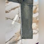 Pretty Little Thing SHAPE INDIGO VINTAGE WASH WASHED DENIM WIDE LEG JEANS Photo 2