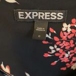 EXPRESS Black Chiffon Floral Romper Photo 3
