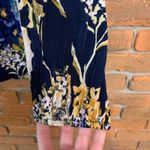 Chico's Primavera Floral Blouse Womens Size Large Navy Long Sleeve V-Neck Top Photo 1