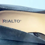 Rialto Freda Faux Suede Wedges Size 11 Black Round Toe Pump Witchy Goth Dark Photo 7