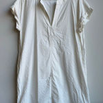 Vineyard Vines  White Textured Short Sleeve Women’s Size Large Shift Dress Photo 0