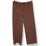 Maeve Anthropologie Pants The Collette Cropped Wide Leg Ponte Floral Geometric Photo 15