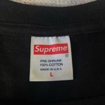 Supreme  Girl Necklace Lips Black Tee Shirt Large Graphic Tee Photo 2