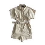The Fifth Label Beige Khaki Belted Romper Size US 6 / UK 10 Photo 6