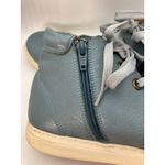 Bussola Size 41 Women's Blue Leather High Top Lace Up Side Zip Sneakers US 10 Photo 10