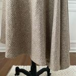 Classiques Entier NWT  Tan Plaid Full A-Line Skirt $150 12 Photo 3