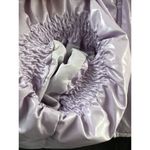 Women’s Unreal Fur Fractals Puffer Jacket Size XL Purple Photo 3