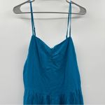Forever 21  Blue Sleeveless V Neckline Wide Leg‎ Jumpsuit Size L Photo 1