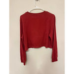 Princess Polly nyc  red cropped long sleeve Photo 2