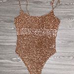 Princess Polly Brown Polka Dot Bodysuit Tank Photo 0