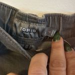 Torrid  Crop Pull On Boyfriend Straight Gray/Black Tuxedo Stripe Jeans Photo 7