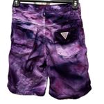 Guess 90s • Vintage Jean shorts • custom tie dyed • psychedelic • festival Photo 2