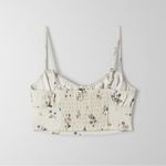 Aritzia  Sunday Best Darcy Tank Crop Floral Smocked Bustier- Size Small Photo 2