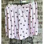 Disney NWOT Minnie Mouse Pajama Bottoms Shorts Sz L Pink Black Elastic S… Photo 5
