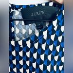 J.Crew  Jet Set Geometric print Shift Dress zipper details boat neck 8 Photo 4