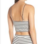 BB Dakota  Top Casual QT Striped V Neck Crop Photo 2