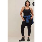 Torrid Black Skinny Jeans Size 24W Free Fall 3-Button High Rise Stretch Photo 1