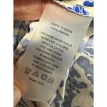 Vince Camuto Women XL Blue White Floral Halter Maxi Dress Tie Back Split Photo 9