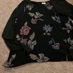 Kaileigh  black floral blouse small Photo 2