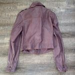 Jakett New York Josey Leather Moto Jacket Lilac Purple Size XS Photo 2