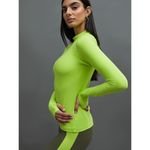 NWT CARBON38 Colorblock‎ Run Top in Melt Acid Lime Size XS Super Soft Neon Green Photo 2